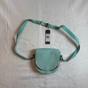 Vince Camuto Signature Genuine Teal Crossbody Bag Women's NWT VC Signature *‎